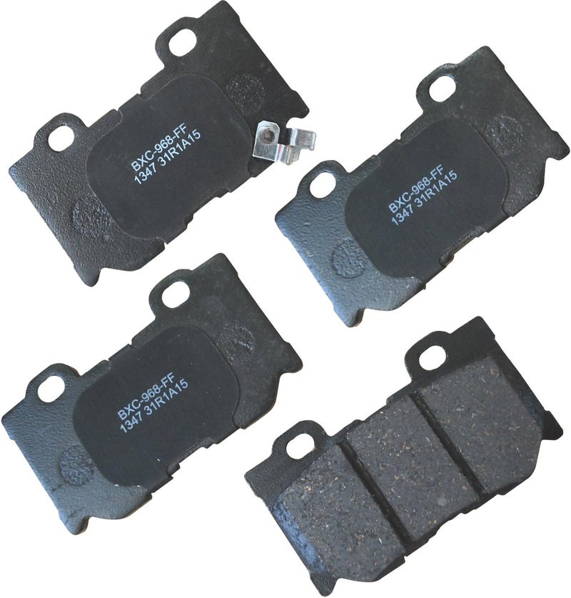 Bendix Premium SBC1347 Ceramic Rear Brake Pads for Select Models INFINITI FX50, G37, M37, M56, Q50, Q60, Q70, Q70L, QX70, Nissan 370Z, Z - Image 1